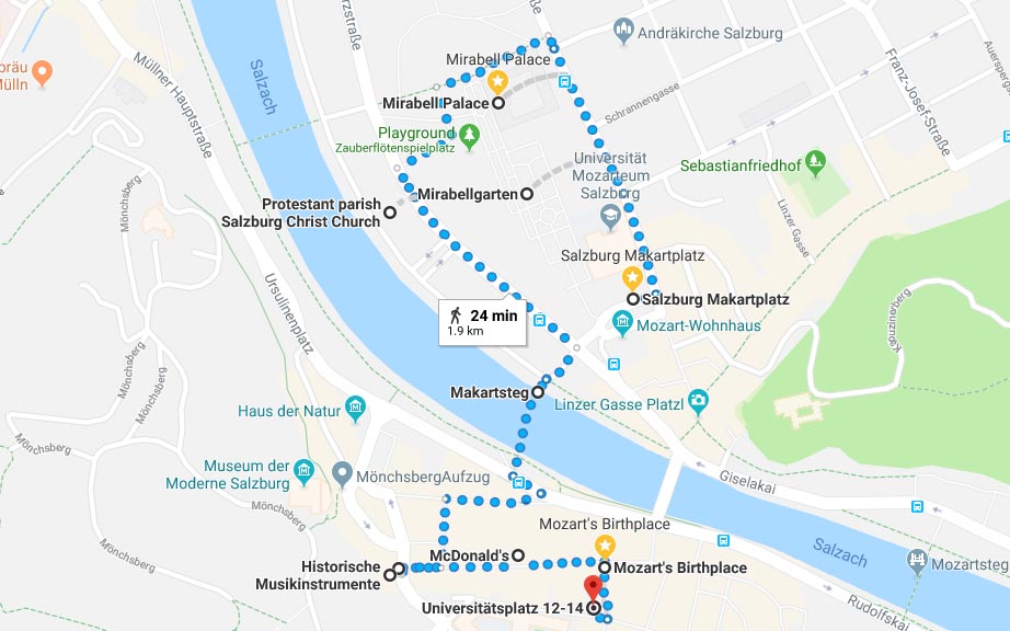 Walking tour in Salzburg